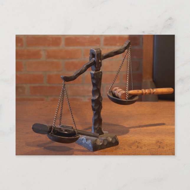 Justizwesen Postkarte (Vorderseite)