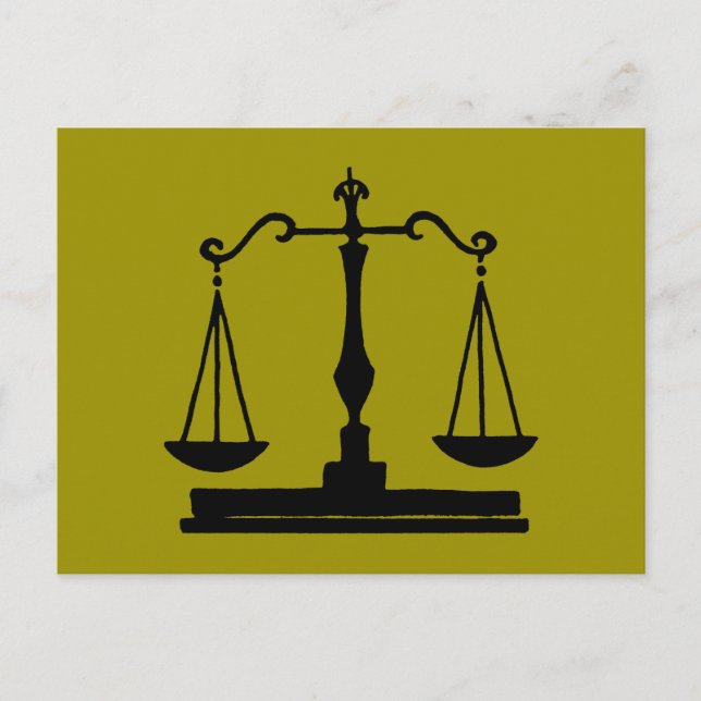 Justizwesen Postkarte (Vorderseite)