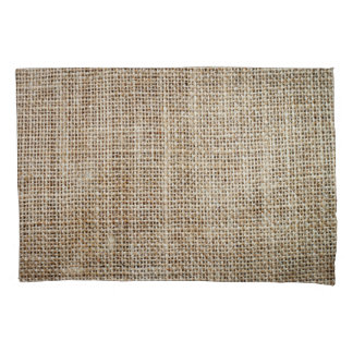 Jute-Hessian-Hintergrundtextur Kissenbezug