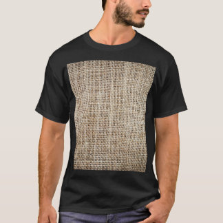 Jute-Hessian-Hintergrundtextur T-Shirt