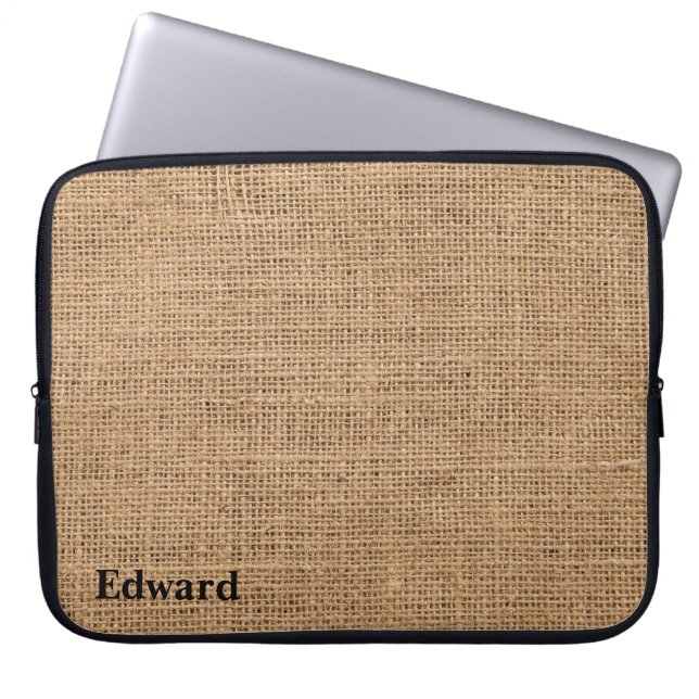 Jute Laptopschutzhülle (Vorderseite)