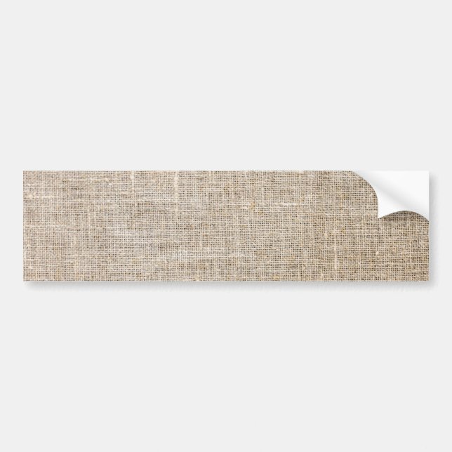 Jute Textile Autoaufkleber (Vorne)