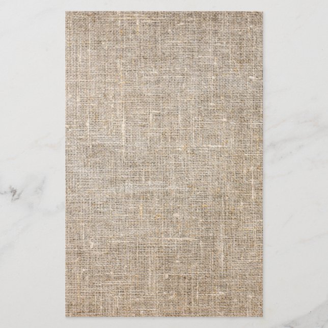 Jute Textile Briefpapier (Vorderseite)
