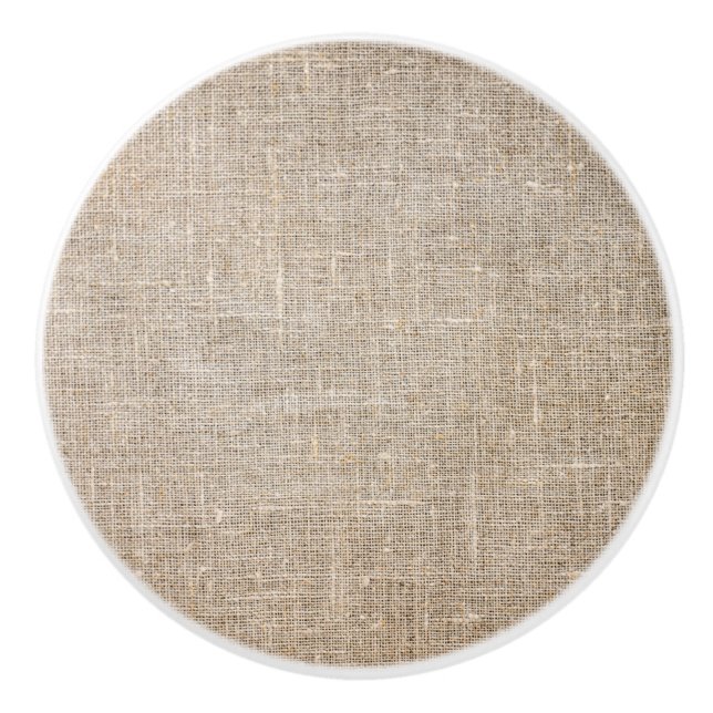 Jute Textile Keramikknauf (Vorderseite)