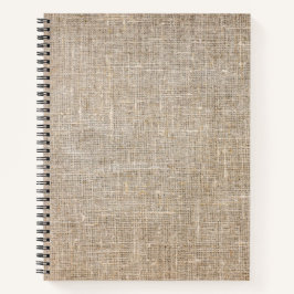 Jute Textile Notizbuch