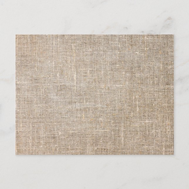Jute Textile Postkarte (Vorderseite)