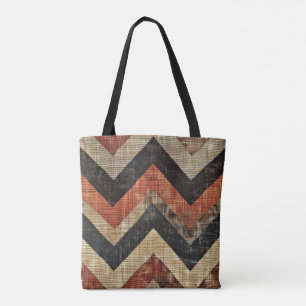 Jute Zickzack Tasche