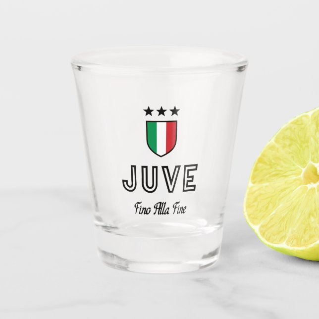 Juve Black 2 Schnapsglas (Vorderseite)