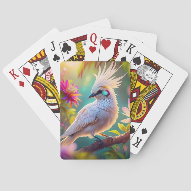 Juvenile Creush Feather Dove Fantasy Bird Spielkarten (Rückseite)