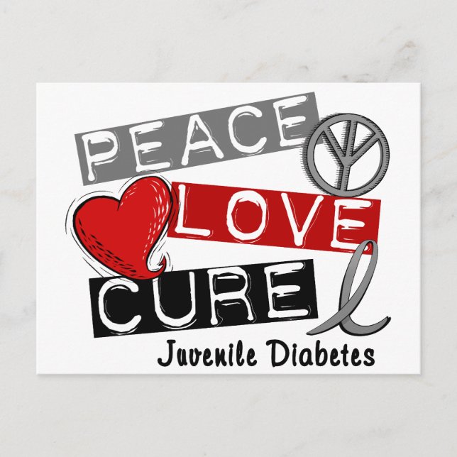 JUVENILE DIABETES POSTKARTE (Vorderseite)