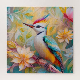 Juvenile Rainbow Woodpecker Fantasy Bird