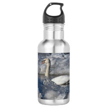 Juvenile Swan im Fluss Icey