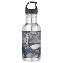 Juvenile Swan im Fluss Icey Edelstahlflasche