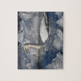 Juvenile Swan in Icey River