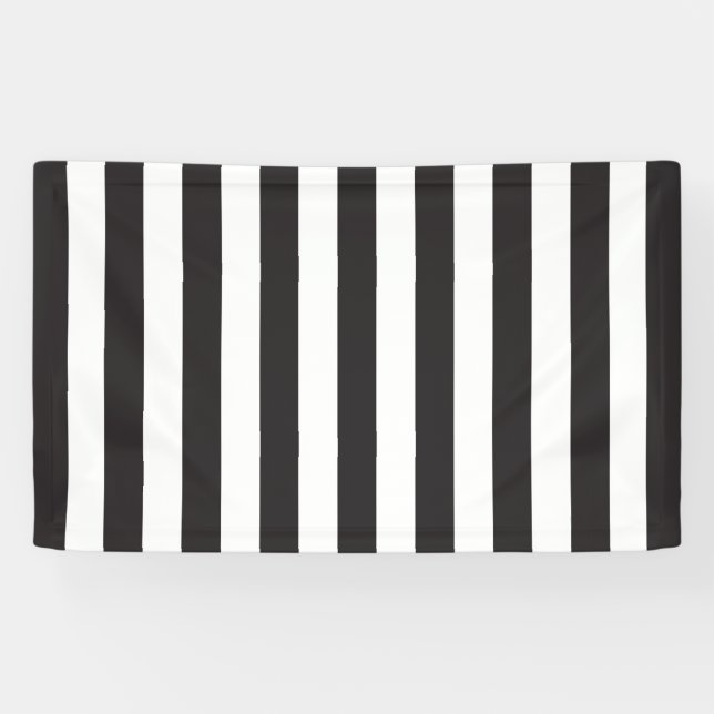 Juventus Torino Streifen Fußballverein Italien Sch Banner (Horizontal)
