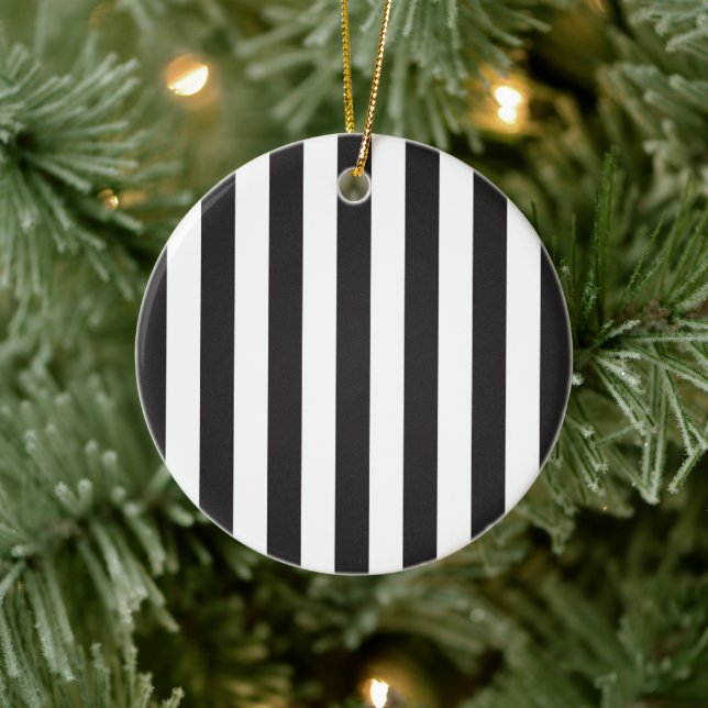 Juventus Torino Streifen Keramik Ornament (Baum)