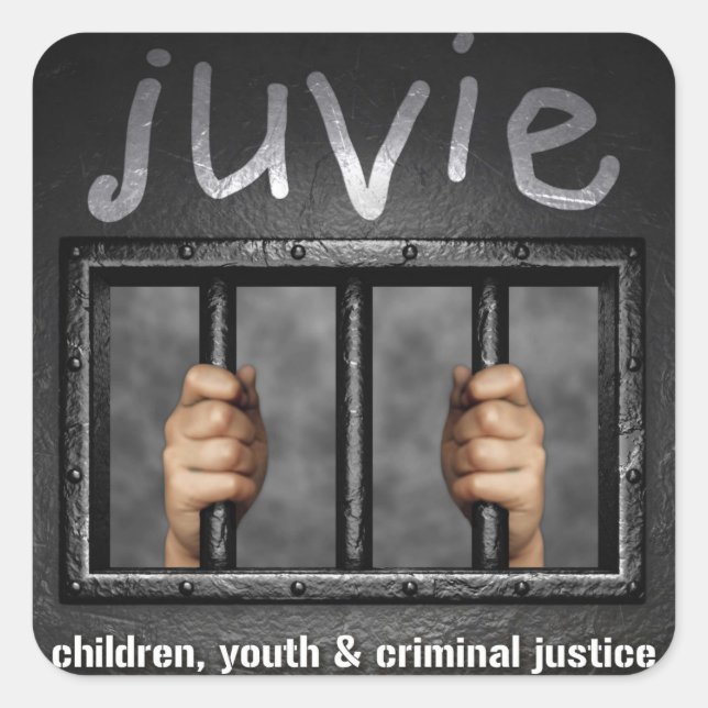juvie Logo-Aufkleber-Quadrate Quadratischer Aufkleber (Vorderseite)