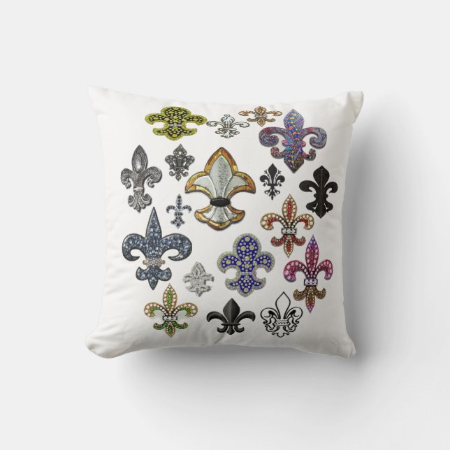 Juwel-Kissen Lilien-Flor New Orleans Kissen (Vorderseite)