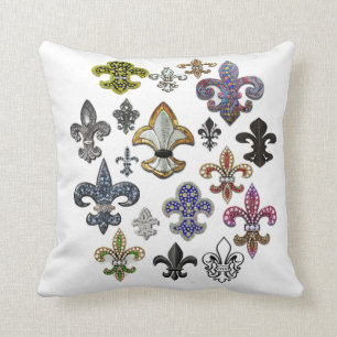 Juwel-Kissen Lilien-Flor New Orleans Kissen