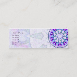 Juwel-Stern-Mandala • Profil-Visitenkarte Mini Visitenkarte