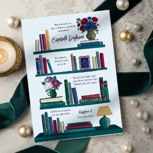 Juwel-Ton-Bibliotheksregal-Brautabschied Einladung