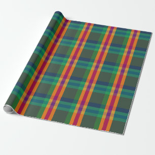 Juwel-Ton-Karomuster Geschenkpapier