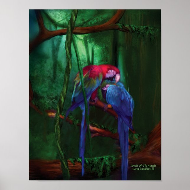 Juwelen des Jungle Art Poster/Print Poster (Vorne)
