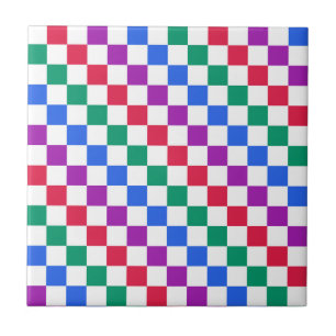 Juwelenbonbon-Diagonal-Kontrollmuster Fliese