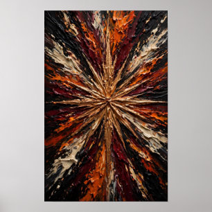 Juwelenexplosion - Lebendiges Smaragd Violett Rosa Poster