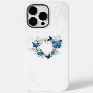 Juwelenherz mit Schmetterlingen Morpho Case-Mate iPhone 14 Pro Max Hülle