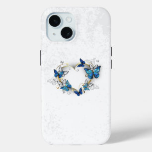 Juwelenherz mit Schmetterlingen Morpho Case-Mate iPhone Hülle