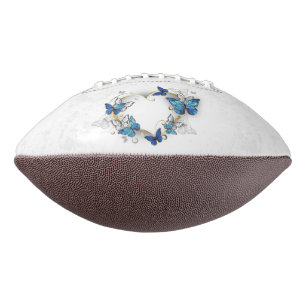 Juwelenherz mit Schmetterlingen Morpho Football