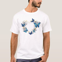 Juwelenherz mit Schmetterlingen Morpho