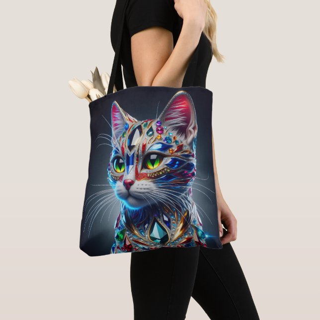 Juwelenkatze Tasche (Von Nahem)