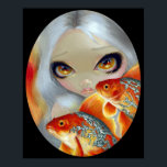 Juwelierfisch: Goldfisch vom Silver und Gold ART D Poster<br><div class="desc">Fisch war schon immer eines meiner Lieblingsgemälde, und ich erforsche dies mit meiner neuen "Jeweled Fish"-Serie, die Meerjungfrauen und Fischer mit verzierten dekorativen Elementen (extravagante Fische!) umfasst. Dieses erste Stück "Silver and Gold" zeigt Goldfische, die mit verzierten silbernen Dekorationen dekoriert sind - ein bemerkenswerter Kontrast - mit natürlich einer meiner...</div>