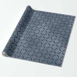 Juwelierin Arabesque Marokkanisch Blaue Marine Sil Geschenkpapier