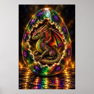 Juweliertes Drachenei Poster