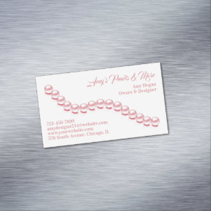 Juwelry Pearl Magnetische Visitenkarte