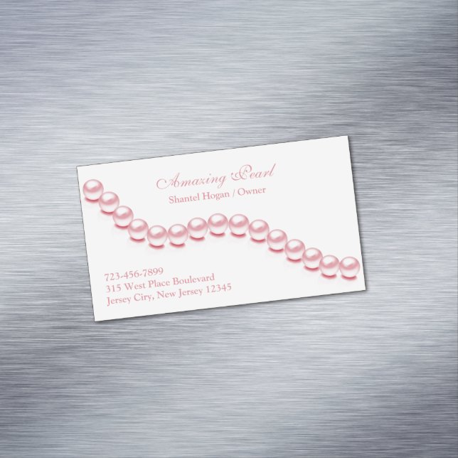 Juwelry Pearl Magnetische Visitenkarte (Beispiel)