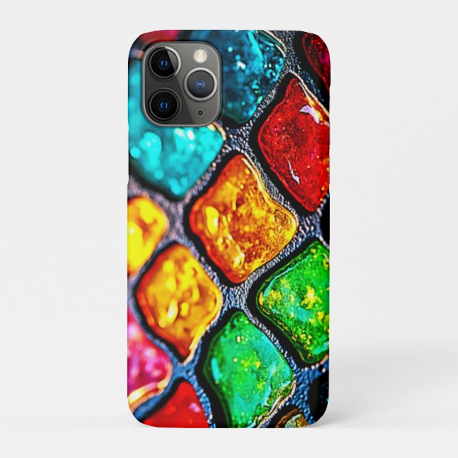 Juwelton-Schmelzglaskunst-Glow-Design Case-Mate iPhone Hülle (Rückseite)