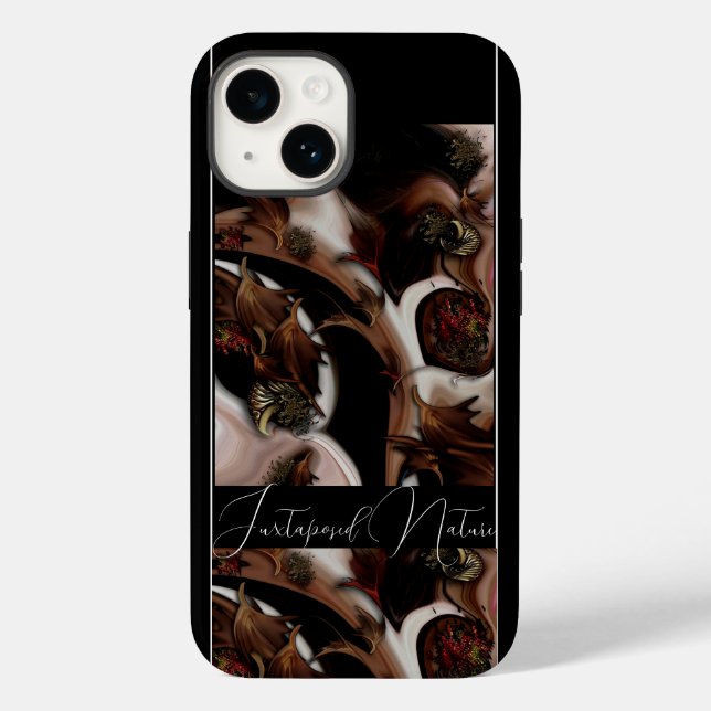 "Juxtaposed Nature", Apple iPhone 14 Case (Rückseite)