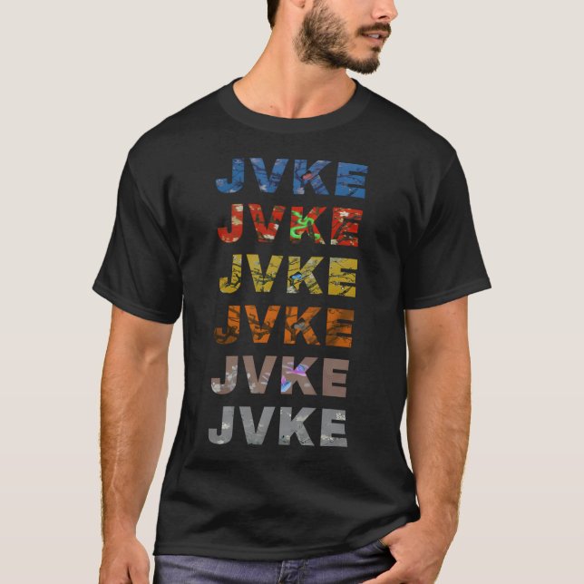 Jvke farbenfroh und schmetternd T-Shirt (Vorderseite)