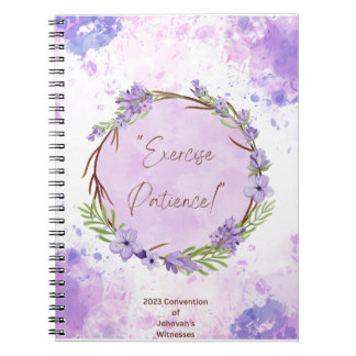 JW 2023 Exercise Patience Convention Notebook Jou Notizblock