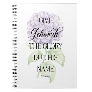 JW 2025-Jahr-Notebook mit Hydrangea Notizblock