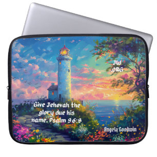 JW 2025 Jahr Text Psalm 96:8 Personalisiert Laptopschutzhülle