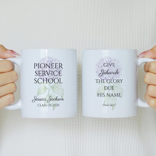 JW 2025 Pioneer Service School with Year Text Kaffeetasse (Von Creator hochgeladen)