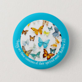 JW 2026 Jahr Text Farbige Schmetterlinge Button