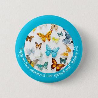 JW 2026 Year Text Colorful Butterflies Button