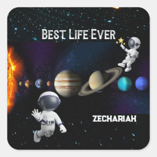 JW Best Life je Personalisierte Aufkleber für Jung