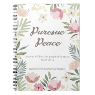 JW Convention 2022 - Blume Notebook Notizblock